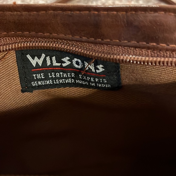 Vintage Wilson’s Leather Brown Wallet Front Crossbody Purse - Picture 4 of 8